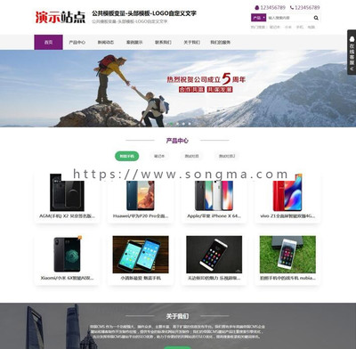帝國CMS7.5 網(wǎng)站模板公司企業(yè)產(chǎn)品團(tuán)隊(duì)新聞圖片整站HTML5響應(yīng)式自適應(yīng)